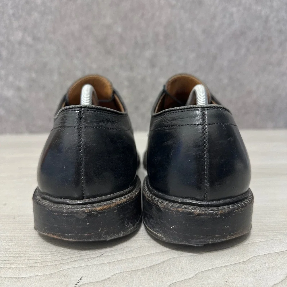 Allen Edmonds Hillcrest Dress Shoes Men 11.5 Black Leather Bicycle Toe‎ Derby
